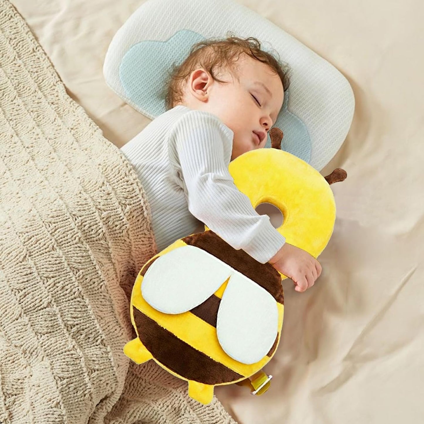 Baby Head Protector Adjustable Head Protection Backpack with Safety Mat Suitable for Head Protection, Crawling and Walking for Preschool Babies Walker Head Protector Toddler