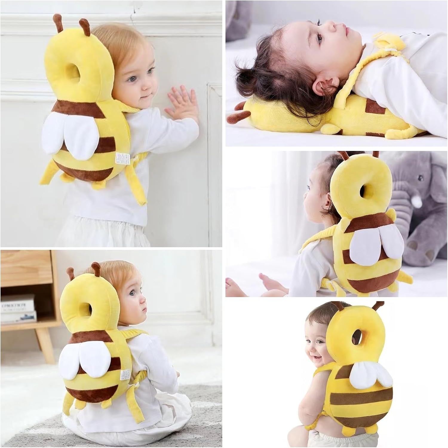 Baby Head Protector Adjustable Head Protection Backpack with Safety Mat Suitable for Head Protection, Crawling and Walking for Preschool Babies Walker Head Protector Toddler